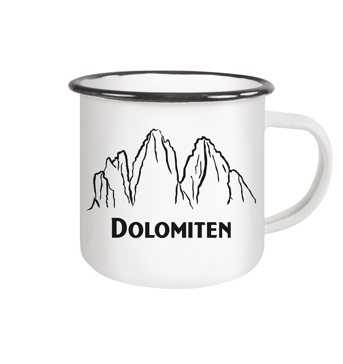 Dolomiten - Emaille Tasse