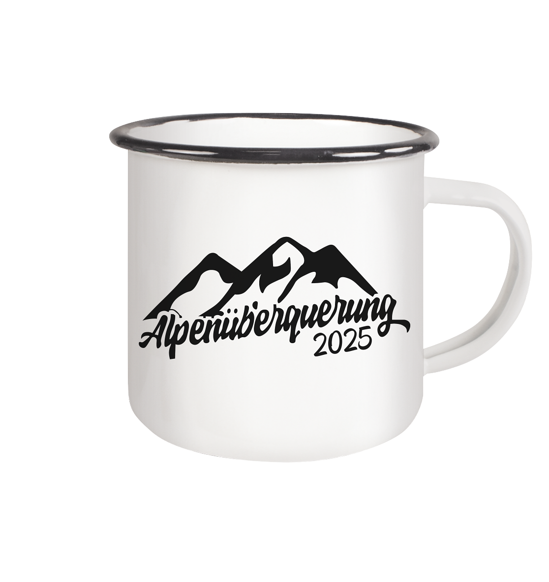 Alpenüberquerung 2025 - Emaille Tasse