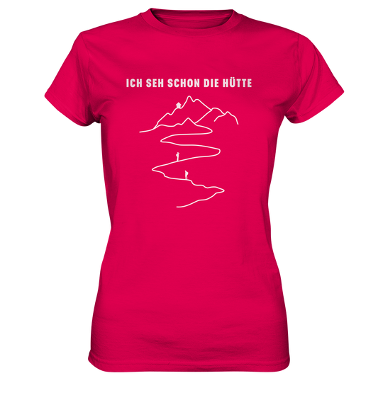 ICH SEH SCHON DIE HÜTTE - Damen Premium Shirt